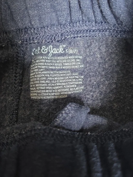 Cat & Jack Kids Fleece Joggers Bundle Of 3 Boys S(6/7) - Picture 3 of 13